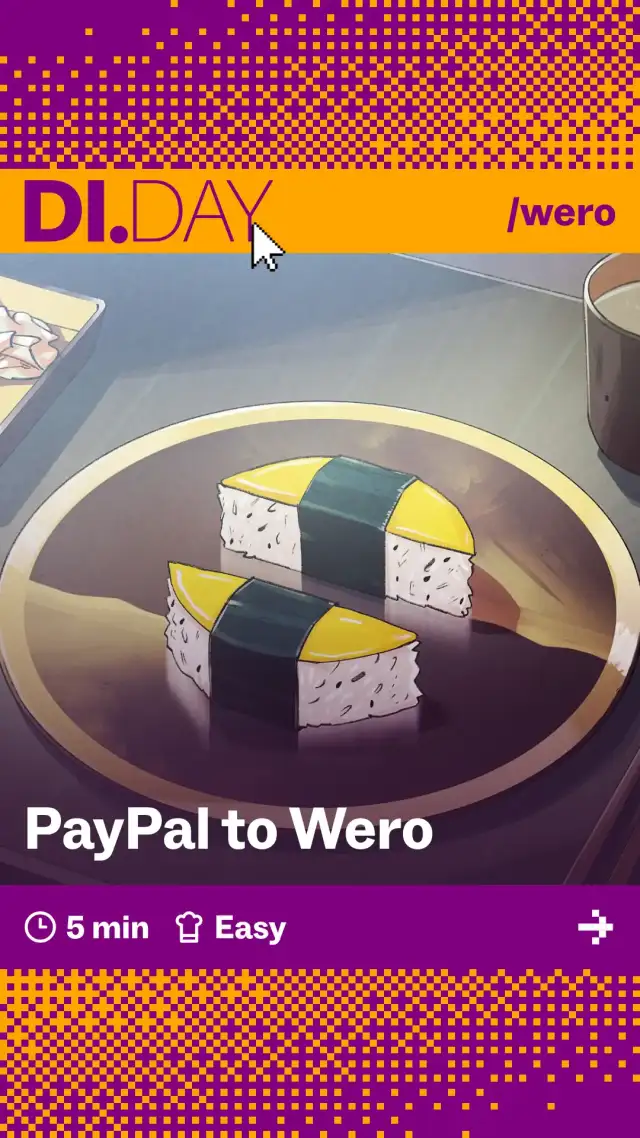 PayPal to Wero, 5 min, Easy